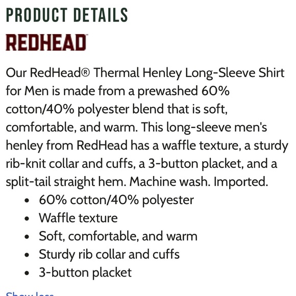 Thermal long sleeve top - Picture 9 of 9